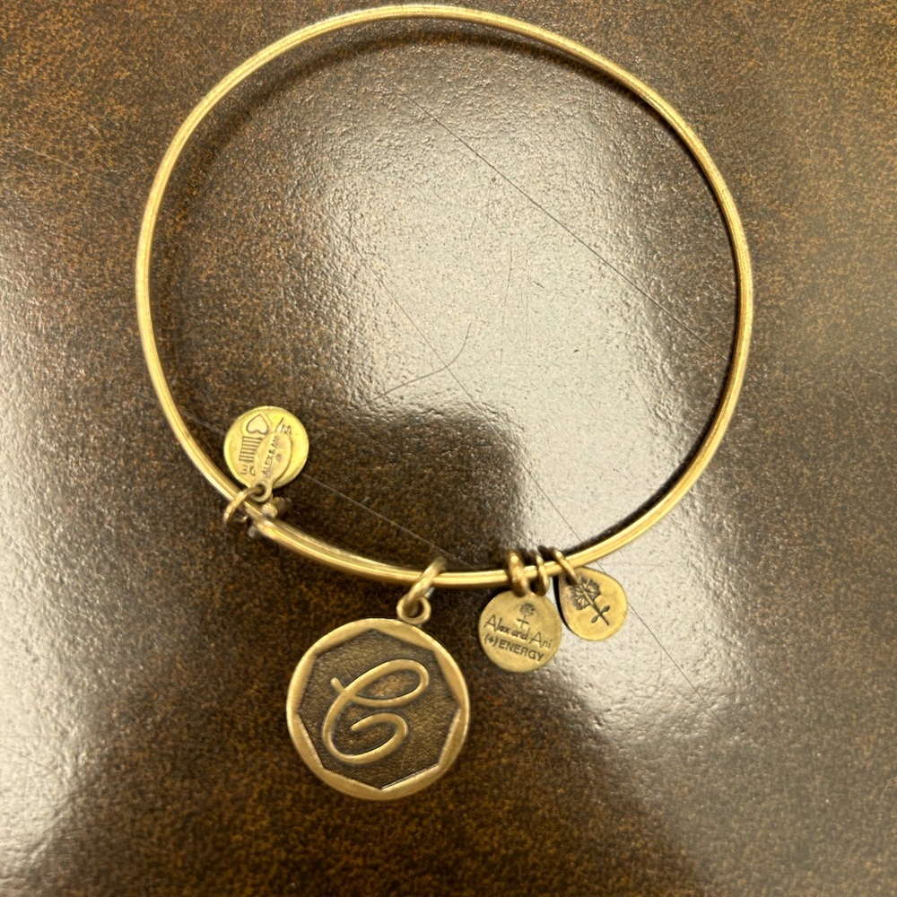 Alex & Ani Initial bangle